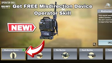 How to Get FREE Misdirection Device Operator Skill Cod Mobile 2024
