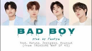 BAD BOY - Prod by JUNKYU feat. HARUTO JEONGWOO HYUNSUK | Lyrics |Kor|Rom|Eng