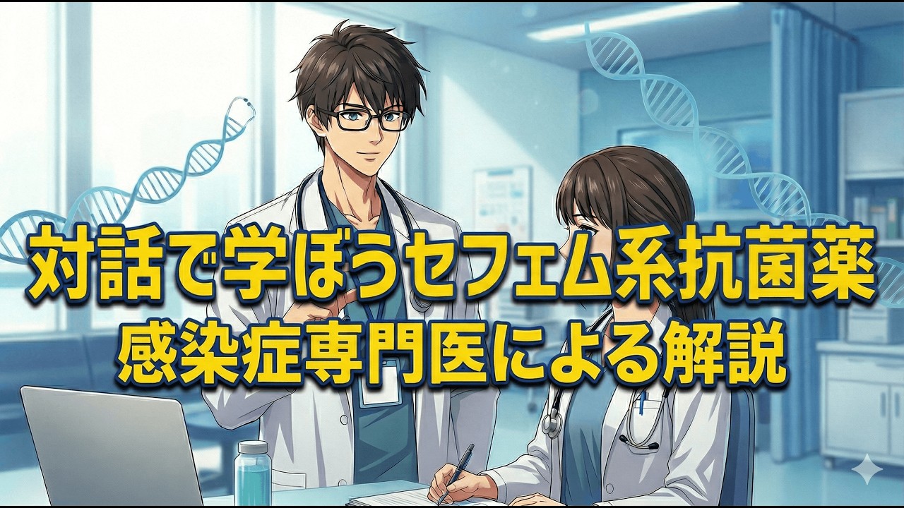 【対話で学ぶ】セフェム系抗生剤　#セフェム系　#抗生剤　#ドクターケン @ドクターケンのメディカルスクール