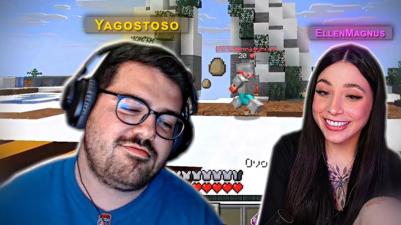 SOU O REI DO SKYWARS! Jogando minecraft FT. EllenMaggnus