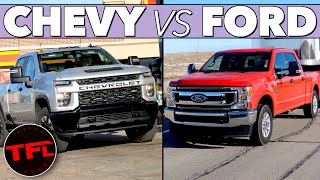 Ford vs Chevy MPG Verdict! Here’s How the F250 7.3L V8 Compares to the Silverado V8 Towing & Not!