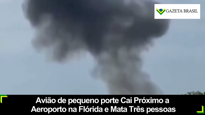 Avião de pequeno porte Cai Próximo a Aeroporto na Flórida e Mata Três pessoas