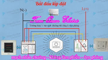 #codientamquan# hướng dẫn lắp bộ nhấn chuông và chống làm phiền.