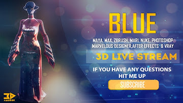 Creature Blue - Part 02 (Exporting Meshes from Marvelous Designer to Maya demo)