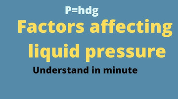 what is liquid pressure | factors affecting liquid pressure  | hindi | nepali |