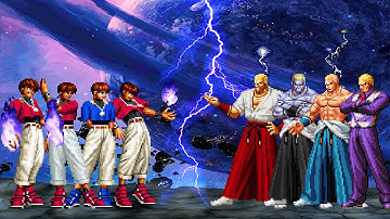 KOF MUGEN | Orochi Chris Team vs Geese Howard Team