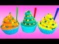 Play Doh Surprise Cupcakes SpongeBob Mickey Mouse Star Wars Toy Videos Madalenas con Sorpresas