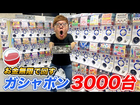 【お金無限】ガシャポン3000台を本気で回し続けたら当たりまくりwww【ガシャポンのデパート】