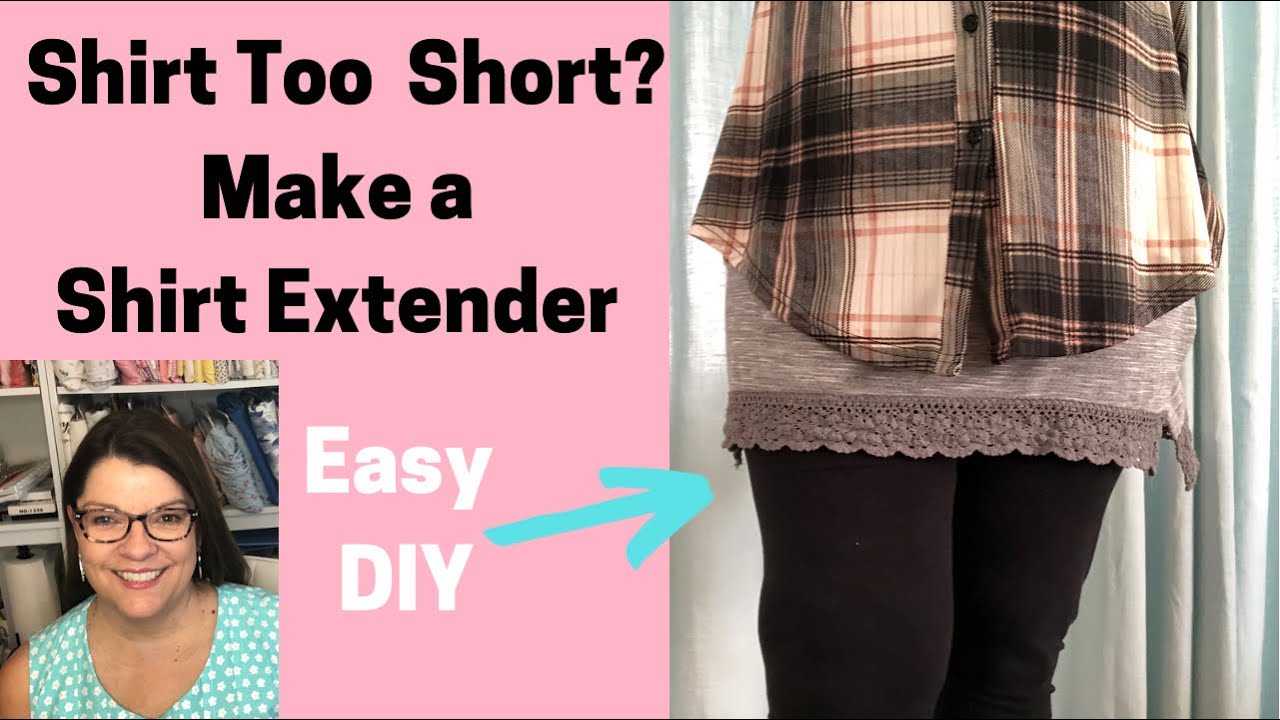 How to sew a shirt extender 