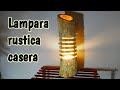 💡 COMO HACER una LAMPARA de MADERA rustica  ➡️  [DECORACION]