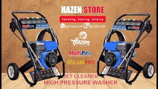 Steam Cuci Mobil Motor Jet Cleaner Pressure Washer MultiPro Type HPE-180/4WD by HAZENstore