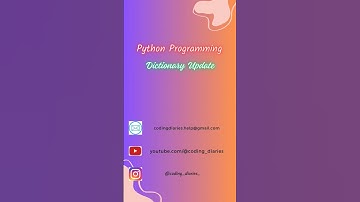 Can You Guess the Output? | Python Dictionary Update Challenge #pythonprogramming #shorts #coding