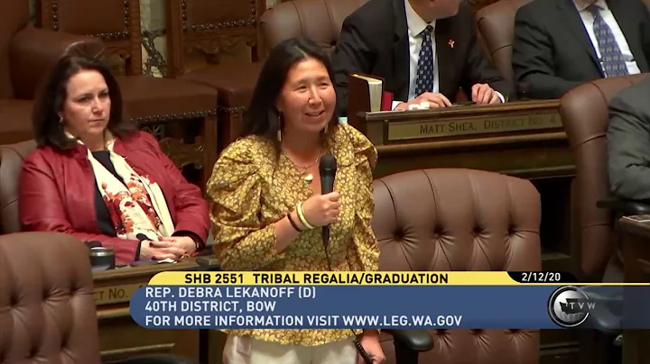 Rep. Debra Lekanoff on Tribal Regalia at Graduation