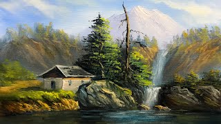 Easy Landscape Painting | Step By Step Painting Tutorial | How to Paint Landscape| Scenery Landscape