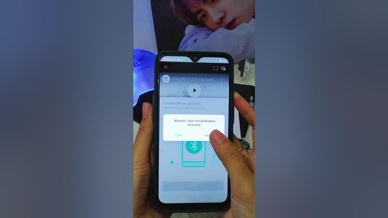 Cara connect army bomb lightstick BTS ver.3 dan ver. special edition ke