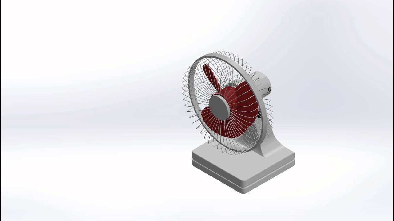 Desk Fan Animation - YouTube