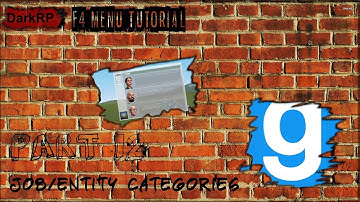 DarkRP F4 Menu Tutorial - Part 12 - Job/Entity Categories