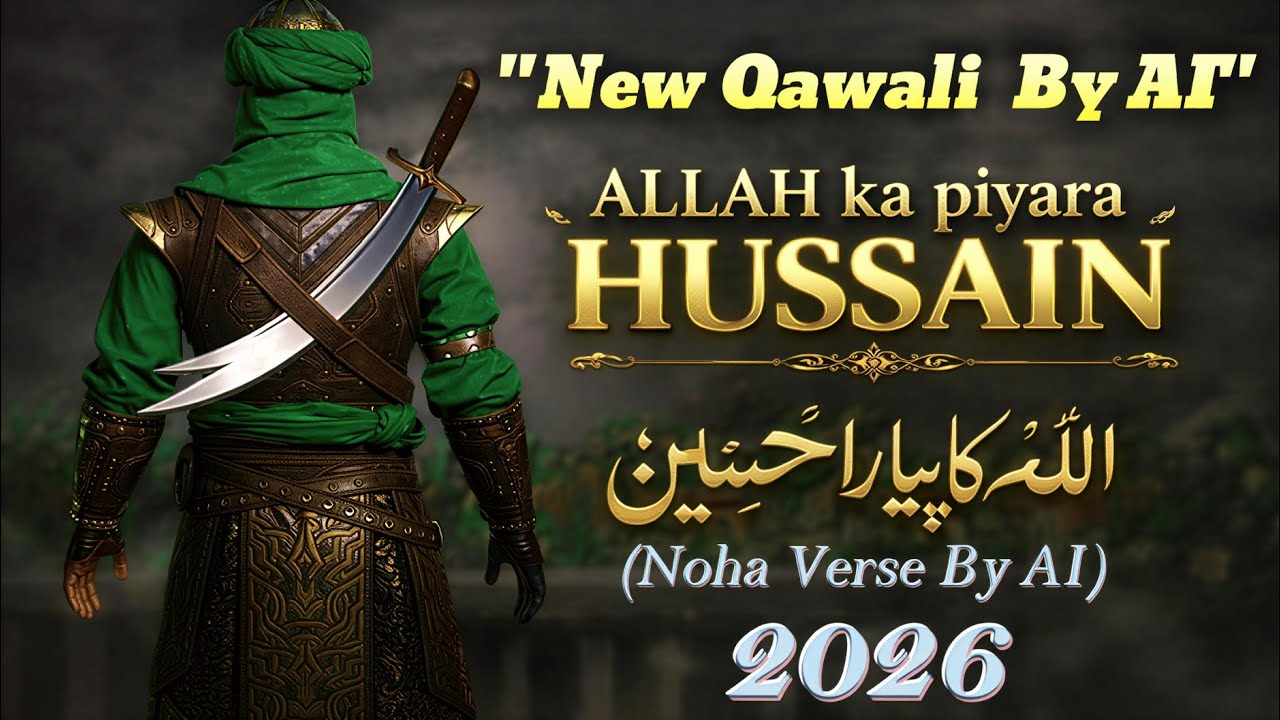 (Made by AI....)#ALLAH KA PIYARA HUSSAIN  islamic QAWALI 2026 #islamic #world of AI#trending