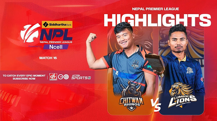 HIGHLIGHTS CHITWAN RHINOS VS LUMBINI LIONS NPL MATCH2024 #npl #cricket #chitwanrhinos #lumbinilions
