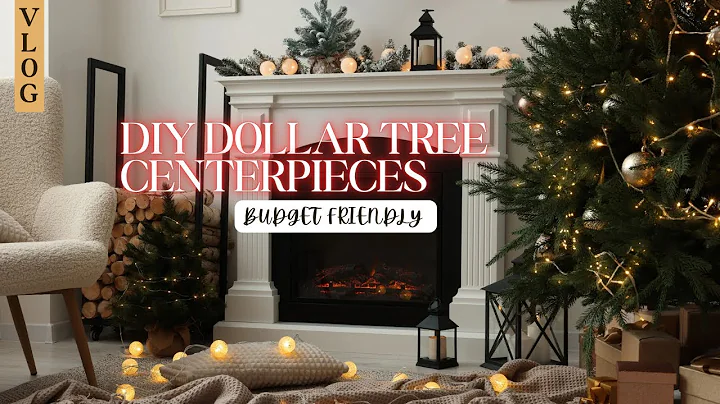 VLOGMAS DAY 5 | DIY DOLLAR TREE HOLIDAY CENTERPIECES ☃️⛄️❄️