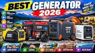 Top 5 Best Generators 2026 | Best Portable Generators for Home Backup & Emergencies News