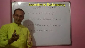 Assertive to Exclamatory | By Anil Dalvi Sir