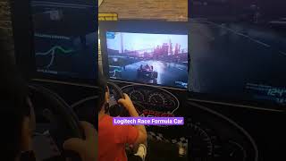 السباق بسياره فورمولا وان في لعبة نيد فور سبيد Logitech Force Shifters #shorts #gaming  #viral