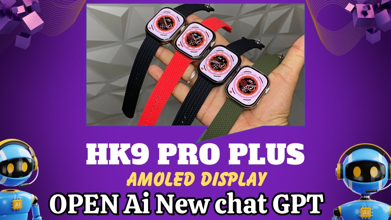 HK9 Pro Plus Amoled Display Smart Watch | Hk9 Pro+ Smart Watch