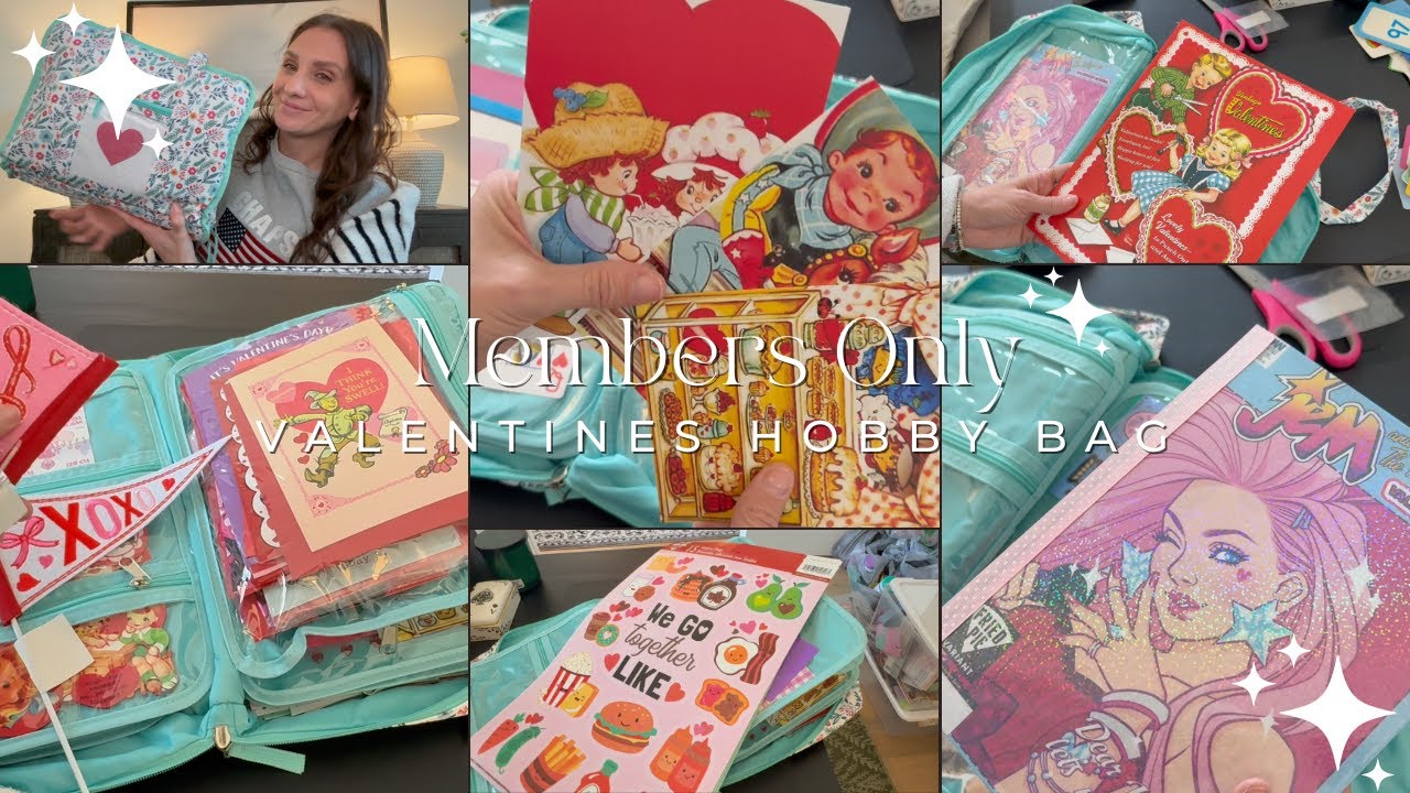 MEMBERS ONLY* JUNK JOURNAL PREP | Pack My Valentine's Day Hobby