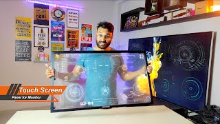 Touch Screen Panel 40 inch | How to convert Monitor into touch Screen🔥  | Unboxing & Review in Hindi