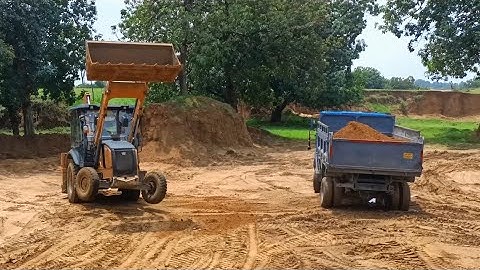 Jcb Loading Mud in Tipper | Jcb loading Soil in dump truck