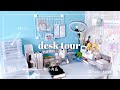 【desk tour】文房具好きの机/無印良品とDAISO購入品/フレークシールの収納を見直したよ
