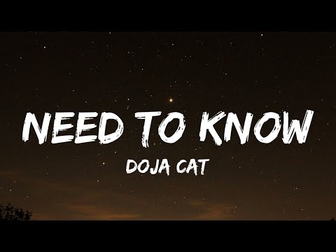 Doja Cat - Need To Know (Lyrics)