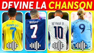 Devine qui CHANTE...?  CHANSON + MAILLOT + ÉMOJIS   Ronaldo, Mbappé, Neymar, Haaland