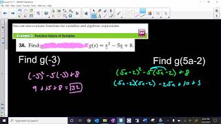 Alg 2 Chapter 5 Lesson 3 Examples 2 and 3