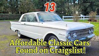 Budget - Friendly Classic Cars on Craigslist for Under $6K for Sale by Owner!