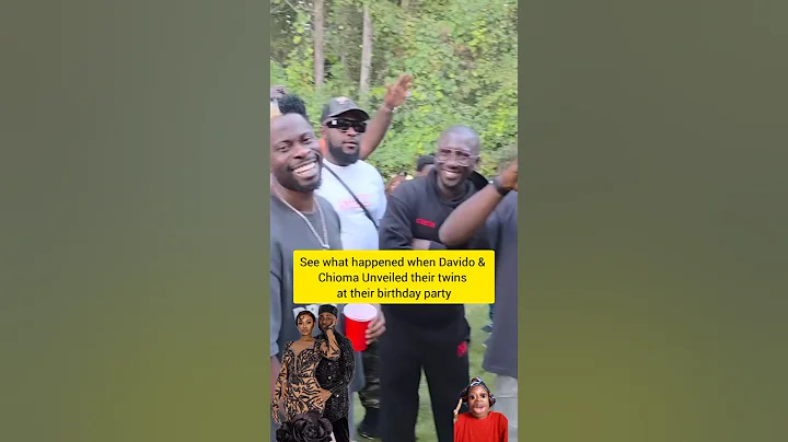 See reactions when Davido & Chioma Unveiled their twins at their birthday party #davido #youtubeshor