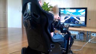 rSeat motion simulator with rFactor running