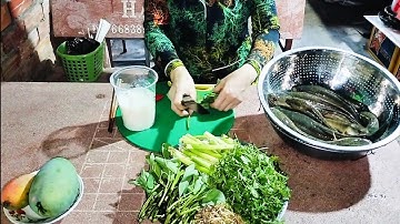 Nay mình nấu món canh chua cơm mẻ với cá lóc mời cả nhà ạ | Ngọc Tiền miền quê