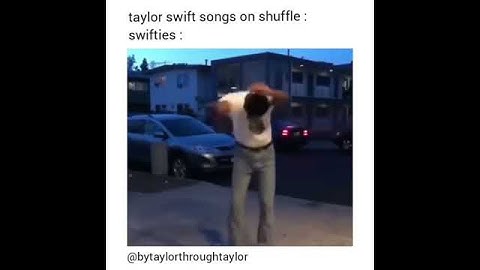 Swifties Listening To Taylor Swift Songs On Shuffle