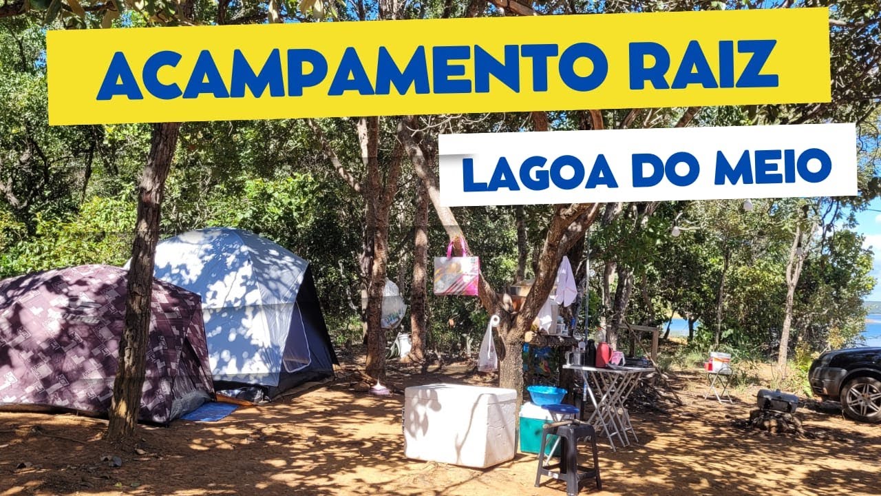 ACAMPAMENTO RÚSTICO NA LAGOA DO MEIO - REPRESA DE TRÊS MARIAS MG.