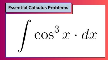 🎯 Integral of cos³(x) — ∫cos³(x) dx | North Campus