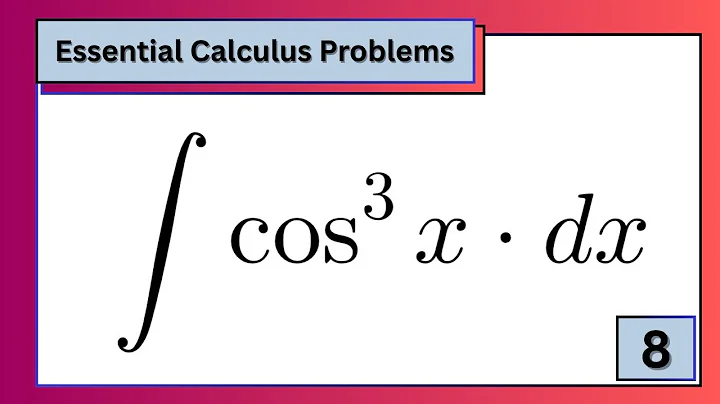 🎯 Integral of cos³(x) — ∫cos³(x) dx | North Campus