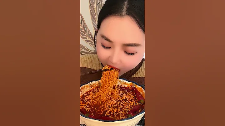 Soup Noodles Spicy Yummy #asmr #mukbang