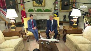 President Trump Participates in a Bilateral Meeting with the Prime Minister of Canada