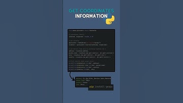 Get information from coordinates in python