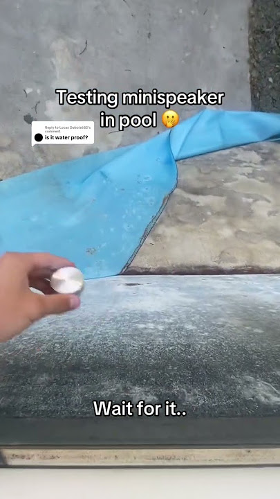 would you buy this waterproof speaker? 🔊🤯 #minispeaker #bluetooth #rap #tiktokmademebuyit