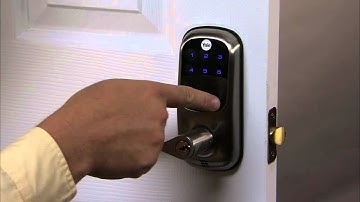 Yale Real Living Touchscreen Lever Lock - Set to Program in English, Spanish, French 08