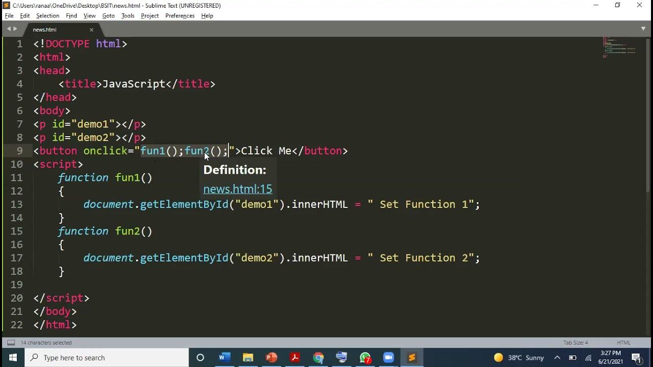 BSIT JavaScript JS-DOM- Event Listener - YouTube