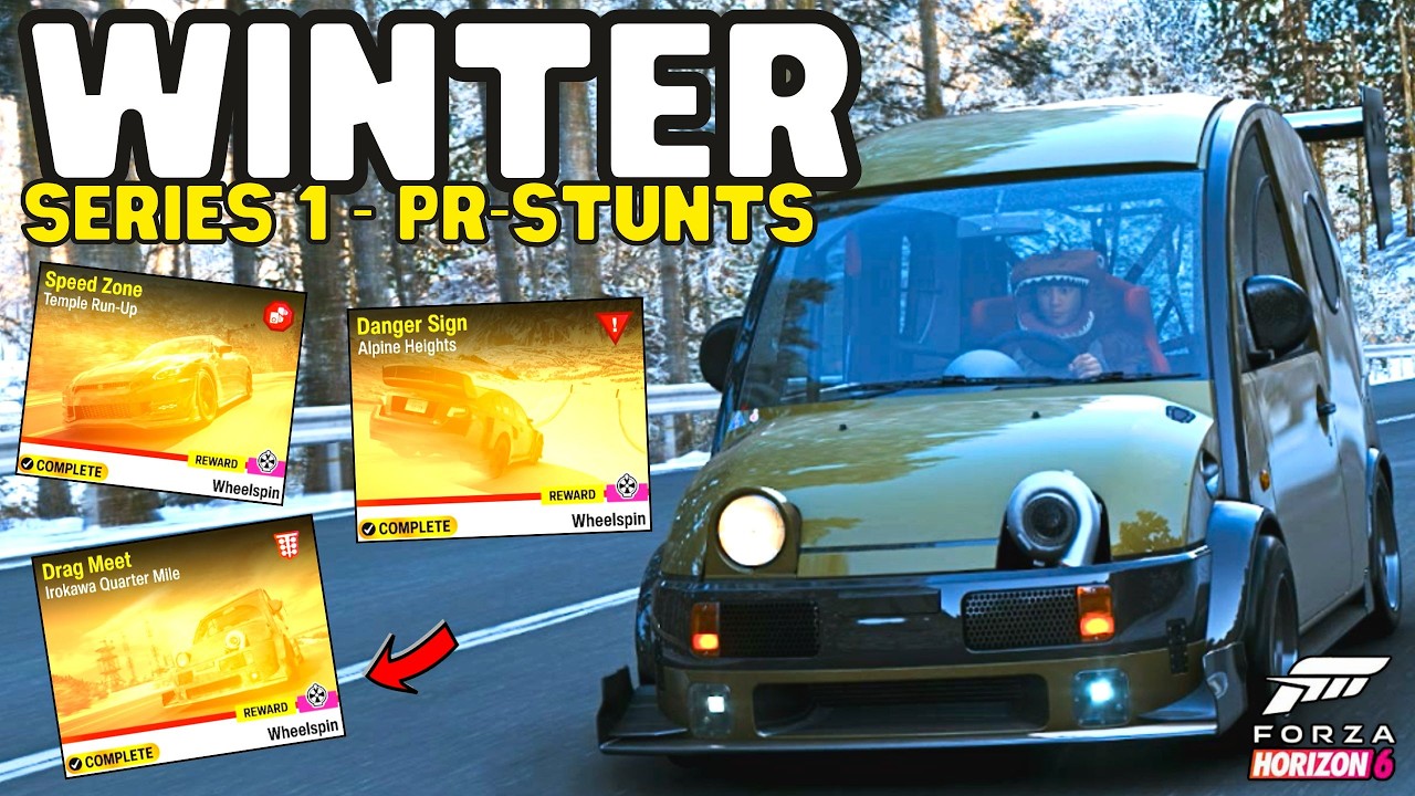 Forza Horizon 6-The BEST cars to use for WINTER PR-STUNT